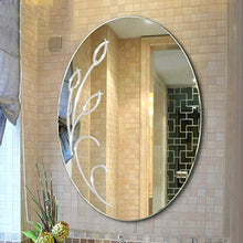 HFFFHA Specchio - Lavabo sospeso Ellipse da Bagno Senza Telaio Vanity 50 * 70 cm