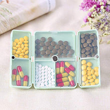 Gresunny 4pezzi portapillole organizzatore scatole per pillole plastica con 7scomparti e coperchio impermeabile viaggio portatili scatola medicinali per vitamine