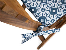 Celina Digby® Set di 2 cuscini impermeabili da giardino con comoda imbottitura in schiuma per esterni o veranda, dimensioni 36 x 36 cm, 35,6 x 35,6 cm (Casablanca)