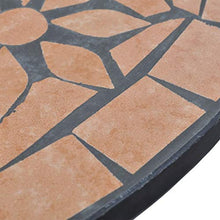 FAMIROSA Set da Bistrot 3 pz in Piastrelle di Ceramica Terracotta