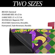 Mardi Gras Zigzag Fleur De Lis Casella Postale Copre Magnetica Giardino Cantiere Casa Decor Dimensioni Standard 53,3 cm x 45,7 cm