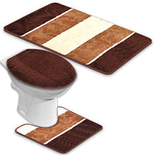 Mobili da bagno Orion 3 pezzi da bagno, set da bagno marrone scuro Stand WC, Coffee