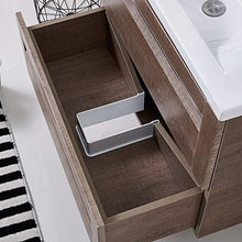 ATUM HOME - Mobiletto da parete con lavabo, guardaroba, con 2 cassetti, grande, 800 mm
