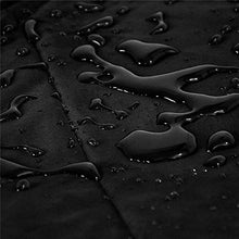 Stafeny, coprimobili da giardino, antivento, impermeabile, per sedie e tavoli, in rattan, tessuto Oxford, colore: nero