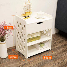 Yyqx Comodino Armadio di stoccaggio di plastica di plastica Ambientale Multi-Funzionale Moderno Semplice del Comodino Mini Camera da Letto Comodini Letto