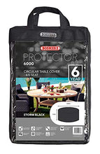 Bosmere Thunder Grey - Telo di Copertura per Tavolo Rotondo da 4-6 Persone, Colore: Grigio