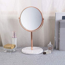 Specchio per il trucco Portatile rotondo Rotativabile Specchio Trucco retrò Desktop Destraggio Specchio Specchio HD Diable-Lay-Medico Specchio Desktop Specchio di bellezza per camera da letto Bagno so