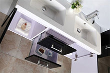 Simba Srl su Mobile Bagno ARREDO Bagno Malibu Nero 120 CM con Doppio LAVABO E RUBINETTI Inclusi