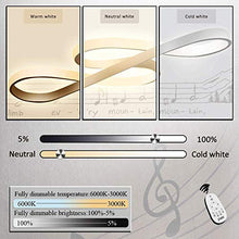 ZMH Lampada a Sospensione LED 47W Lampadario a Sospensione Dimmerabile bianco caldo| neutro | bianco freddo Plafoniera Lampada da soffitto con il telecomando per tavolo da pranzo (bianco) [brevetto]