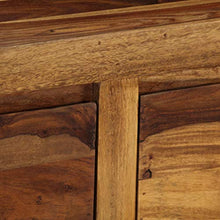 SKM Cassettiera in Legno Massello di Sheesham 160x40x80 cm