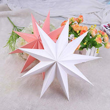ARTFFEL Vola 2pcs Stelle Lanterna di Carta Pieghevole Paralume di Natale Hanging Stella Lanterna for la casa Decorazione del Partito, 30 Centimetri .Compleanno