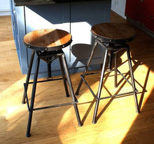 caffè Stile regolabile Sgabello urban vintage industriale rustico - Peltro