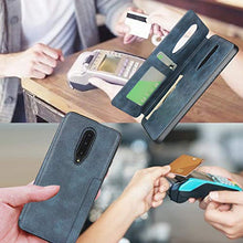 Custodia a portafoglio per OnePlus 7 Pro (blu)