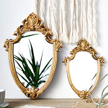 WINOMO Retro Hanging Specchio Trucco di Bellezza Specchio Specchio del Bagno Specchio della Decorazione della Casa Ornamento D' Oro