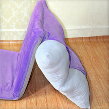 Poltrone LHA Divano Pigro Sedia Pieghevole Divano Letto Singola Sedia Computer (Viola)