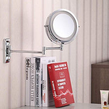 AJH Specchi per Il Trucco Specchio per Il Trucco Specchio per Il Trucco a LED con Base di aspirazione, specchi Portatili Specchi da Viaggio girevoli a 360 Gradi con specc