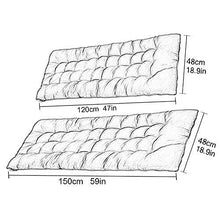 eewopjkj Cuscino per Poltrona da Giardino Extra-Grande con Lacci Cuscino reclinabile Cuscini per sedie da Patio Cuscino per Sedia a Dondolo Poltrona da Esterno per Interni-Viola 48x120 cm