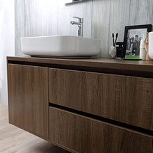 Kiamami Valentina MOBILE BAGNO SOSPESO 150CM DOPPIO LAVABO E SPECCHIO LED TOUCH | SIENA