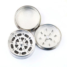 SaySure - 1pcs Metal Coin Shape Pattern Herbal Herb Tobacco Grinder