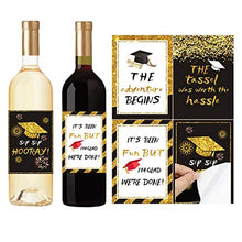 JUSTDOLIFE JUSTDOLIFE 12 Sheets Beer Bottle Sticker DIY Bottle Sticker Wine Sticker for Graduation