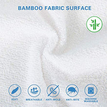 Bedecor Bambù Coprimaterasso - Una Piazza e Mezza 120x200, Impermeabile, Rinfrescante, Traspirante, Super Morbido