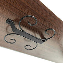 NCONCO - Scaffale da parete per bicchieri da vino, a testa in giù, da appendere alla mensola per la casa e la cucina, colore: nero
