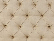 Beliani Divano da Cucina 2 Posti in Tessuto Beige Gambe Cabriole Nere Torsby