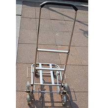 Carrello Portapacchi Carrello in Acciaio Inox Pieghevole Carrello Portatile Pieghevole