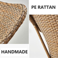 Set di Mobili da Giardino per Esterni, 3 Pezzi Sedia in Rattan per Esterni Divano in Vimini Set Componibile da Giardino Set Bistrot da Giardino Mobili da Balcone per Cortile