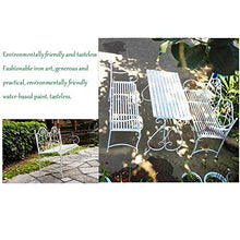 Sedile Per Terrazza All'aperto da Giardino Con Panchina da Giardino, Panchina In Metallo Durevole,Semplice Combinazione di Tavolo da Balcone E Sedia da Caffetteria,Per Veranda /Panchina D'ingresso