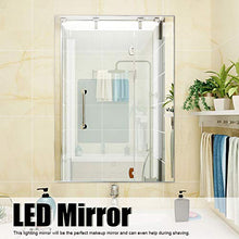 Specchio da bagno a LED, Specchio Luce LED con Illuminazione Interruttore per il Bagno con interruttore a sensore, 50 x 70 x 4 cm(220V)