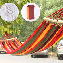 Camping Amaca Hanging Garden Hammock ispessite tela resistente Hammock portatile per Viaggi, Beach, Backyard (RED)