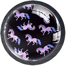 Modello di unicorno Pomelli per Porta Set di 4 Pomelli per Mobili Manopole per Cassetti Cucina Armadio Vetro