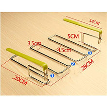 Huangjiahao - Portabicchieri da Vino, in Acciaio Inox, con 3 File di Supporto per Bicchieri da Vino, per Cucina, Bar, casa