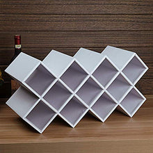 LHQ-HQ Wine Rack Legno - Pratico Decorazione Domestica Mestieri, Adatto for la casa, Bar, ECC, Bianco, 11 griglia