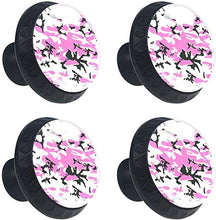Modello colorato tessuto mimetico Pomelli per Porta Set di 4 Pomelli per Mobili Manopole per Cassetti Cucina Armadio Vetro