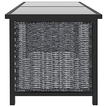 SKM Set Divani da Giardino 10 pz con Cuscini in Polyrattan Antracite (68.12kg)