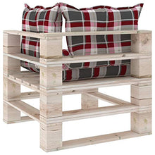 vidaXL Divano da Giardino Pallet 2 Posti con Cuscini in Legno di Pino