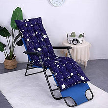 eewopjkj Cuscino per Lettino da Sole Supporto per Schienale Alto Addensare Cuscino per Sedia Relax Extra-Large Cuscino reclinabile Cuscini per Sedia a Dondolo Cuscini da Giardino-Blu-a 48x155cm