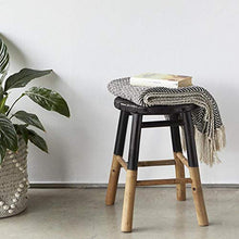 Black Velvet Studio SgabelloI Love Bambu, per Il Bagno, Rustico, Bamboo, Colore Naturale, 44x31x31 cm.