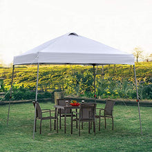 Outsunny Gazebo Pieghevole 3x3m da Giardino ed Esterno in Metallo e Tessuto Oxford Bianco con Borsa da Viaggio