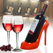 MCTY - Portabottiglie per vino, con tacco alto, a forma di scarpa, ideale per decorare la casa, feste di Natale