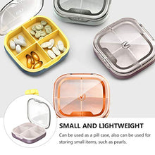 HEALLILY Contenitore per Pillole da Viaggio Borsa Tascabile Scatola per Farmaci in Plastica con Coperchio Trasparente Cove Little Medicine Vitamin Keeper Organizer for Home Outdoor Camping