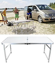 Ultrey - Tavolo da campeggio pieghevole in alluminio, da picnic, da campeggio