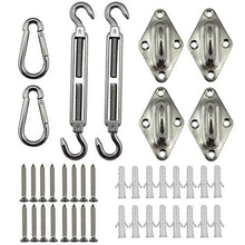 Chepl - Kit di fissaggio per tenda parasole da sole, 40 pezzi