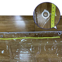 Telo MYAN Impermeabile, Telone Protezione per Esterno PVC Giardino Copertina con Occhielli 0.3MM Addensare per Patio Tetto Capannone Serra (Color : Clear, Size : 1.8x3m/5.9x9.8ft)