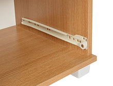 ts-ideen Comodino Cassettiera 80x40 cm Stile Moderno con 3 cassetti. Color Rovere e Bianco