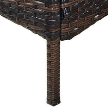 BAKAJI Set Salotto Completo di Divano 2 Poltrone e Tavolino in Vetro e Poly Rattan Struttura in Acciaio con Cuscini Sfoderabili Arredo Giardino Terrazzo (Marrone) - Arredi Casa