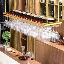 JHGJBJ Wine Rack Stile Moderno Vino impiccagione di Alta qualità del Supporto della cremagliera Bicchiere di Vino Verso Il Basso Upside Utilizzato in ristoranti, Bar, Case, ECC (Size : 100x30cm)