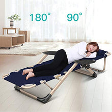 XIAOLY Chaise Lounge/Poltroncina/Poltrona da Spiaggia, Versatile Adattabile per Giardino, Coperta, Campeggio, Indoor, Ufficio,Navy